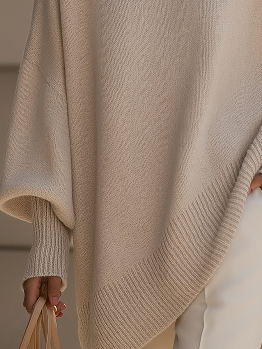 Beige Oversized Sweater