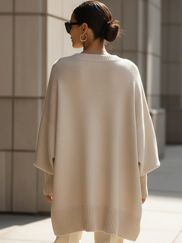 Beige Oversized Sweater