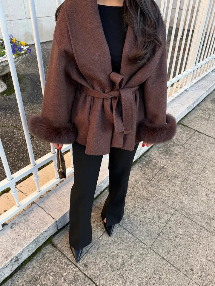 Elena | Elegante Wollen Mantel