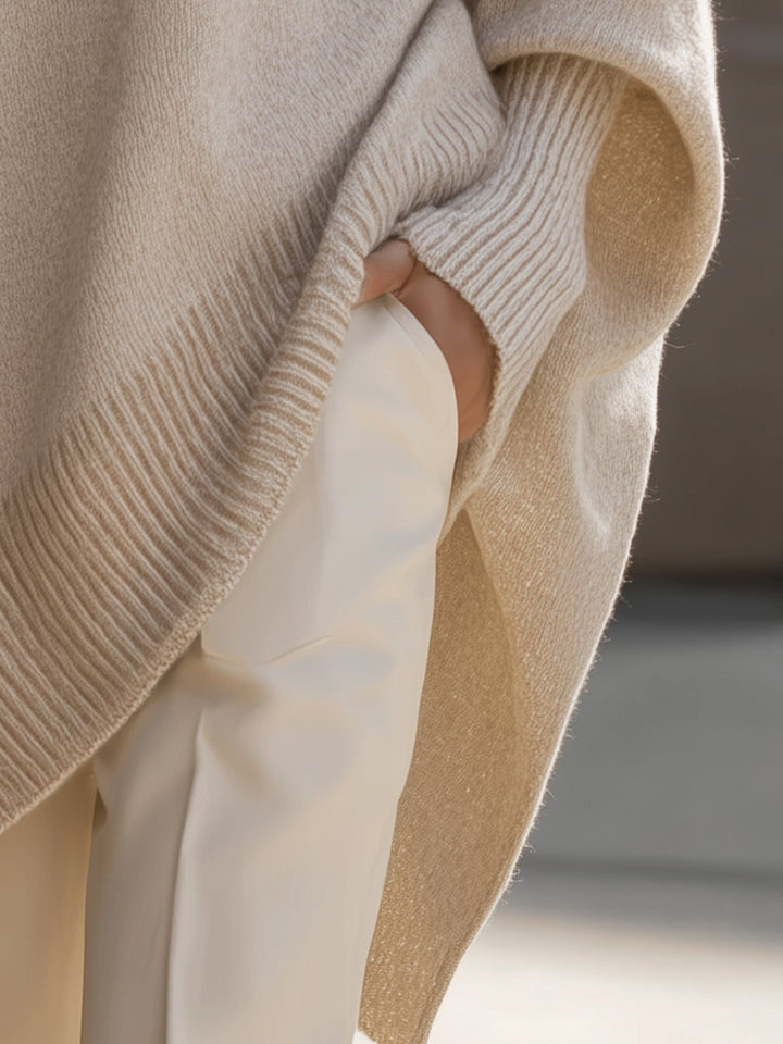 Beige Oversized Sweater